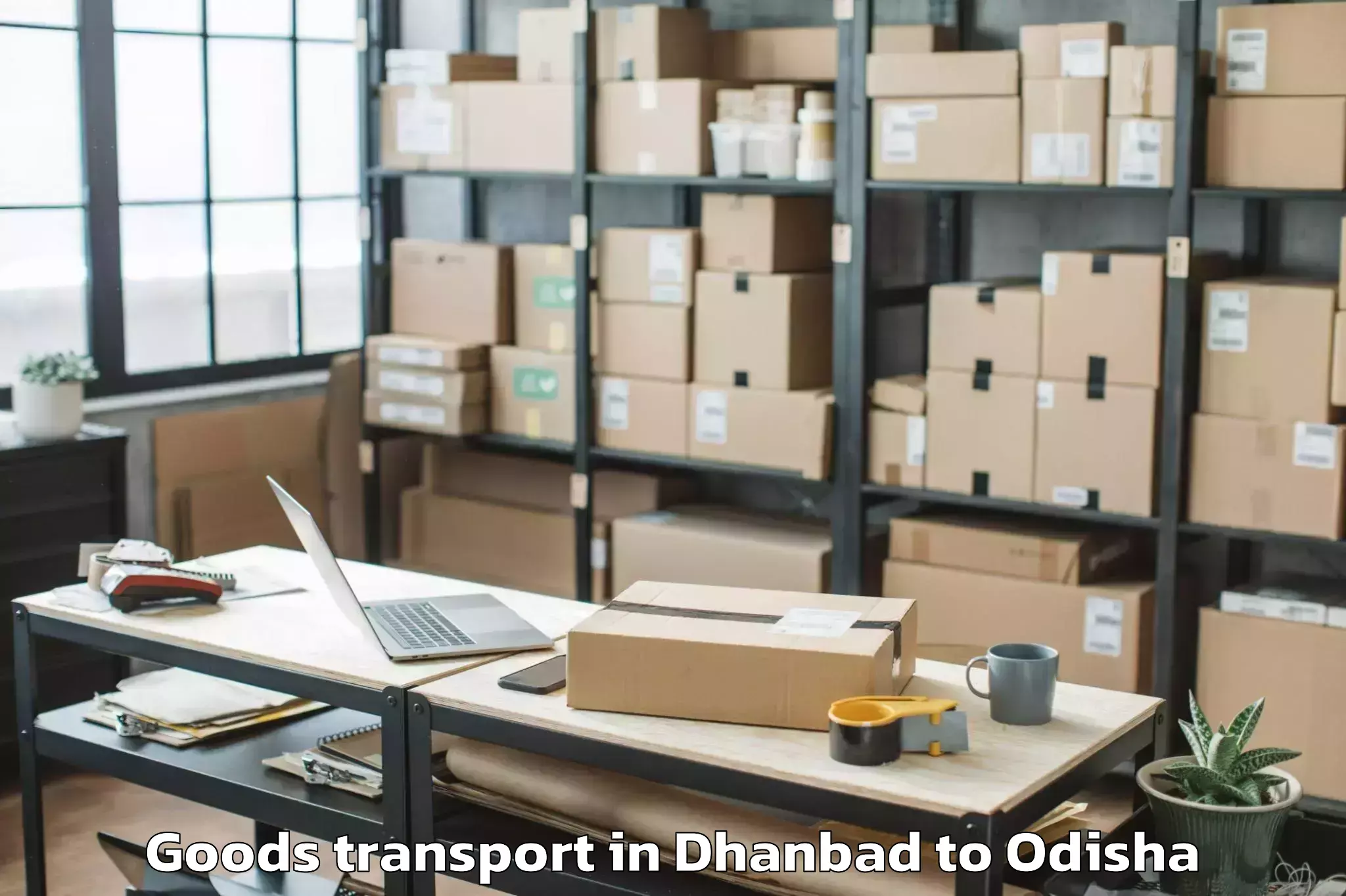 Quality Dhanbad to Nuapada Goods Transport